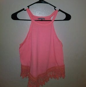 Baby pink no sleeve shirt